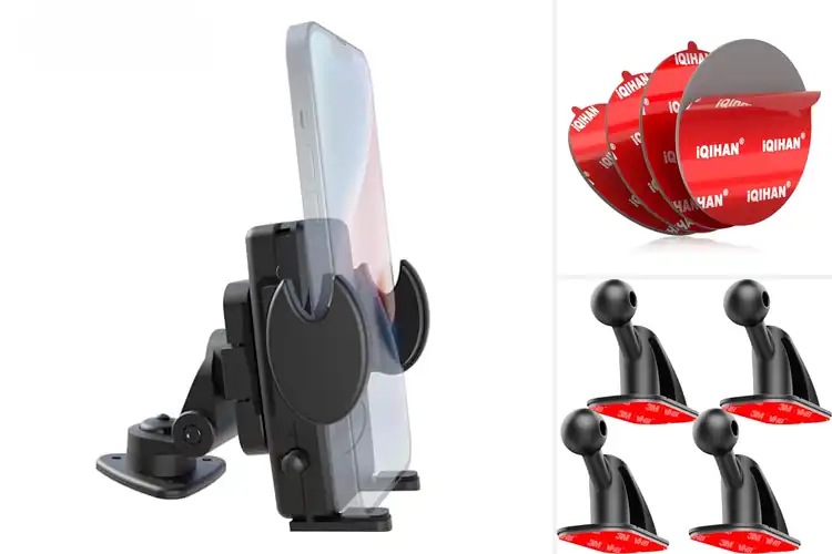 Detailed view of Best Adhesive Phone Mounts: Secure & Easy Car Solutions
