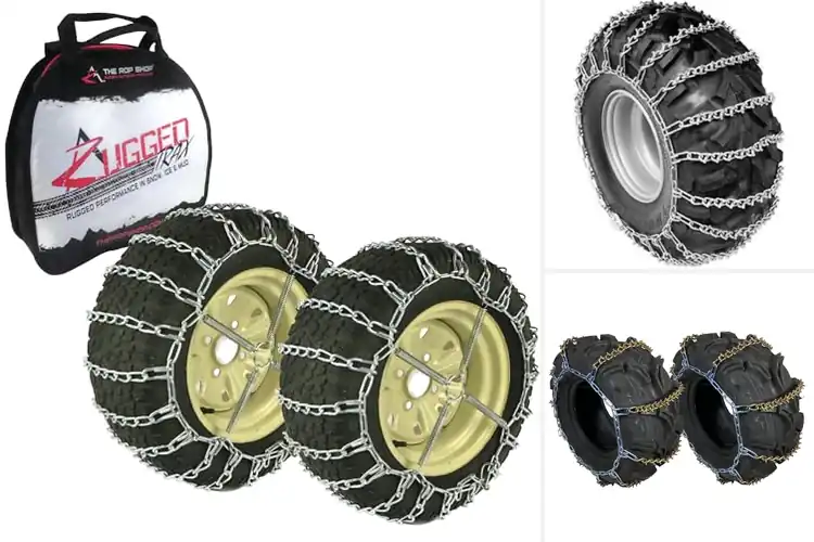 Detailed view of Best ATV Plowing Tire Chains