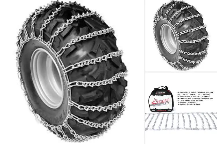 Detailed view of Best ATV Tire Chains for Plowing