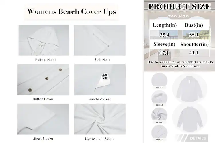 Detailed view of Best Button Down Coverups: Effortless Beach Style Picks