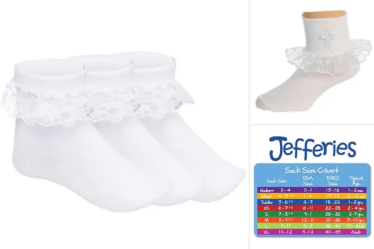 Detailed view of Best Communion Socks For Girls: Soft, Beautiful, & Special