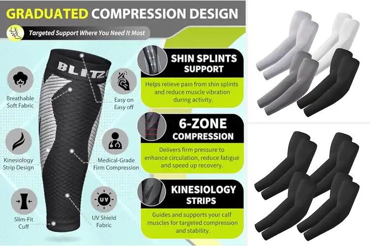 Detailed view of Best Compression Sleeves