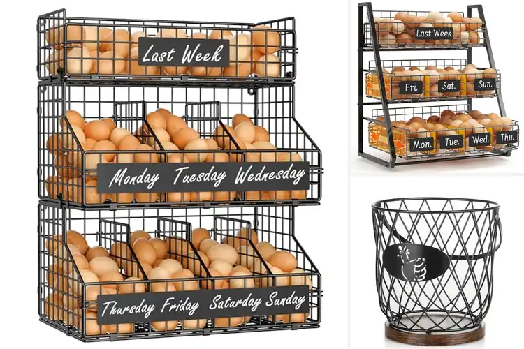 Detailed view of Best Countertop Display Egg Baskets