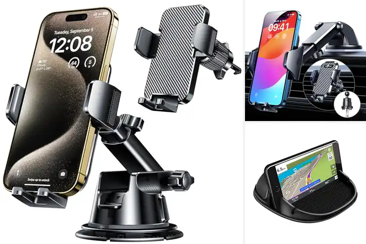 Detailed view of Best Dashboard Phone Mounts for Secure Driving