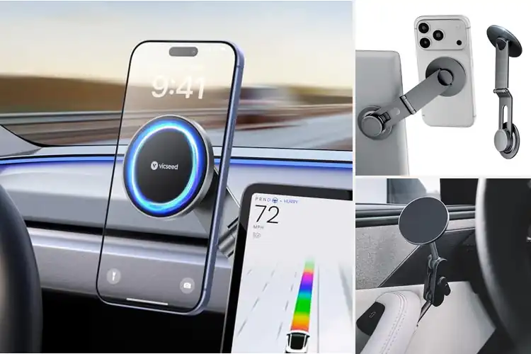 Detailed view of Best Easy Install Tesla Phone Mount With Frame