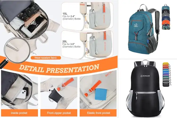 Detailed view of Best Foldable Hiking Backpacks