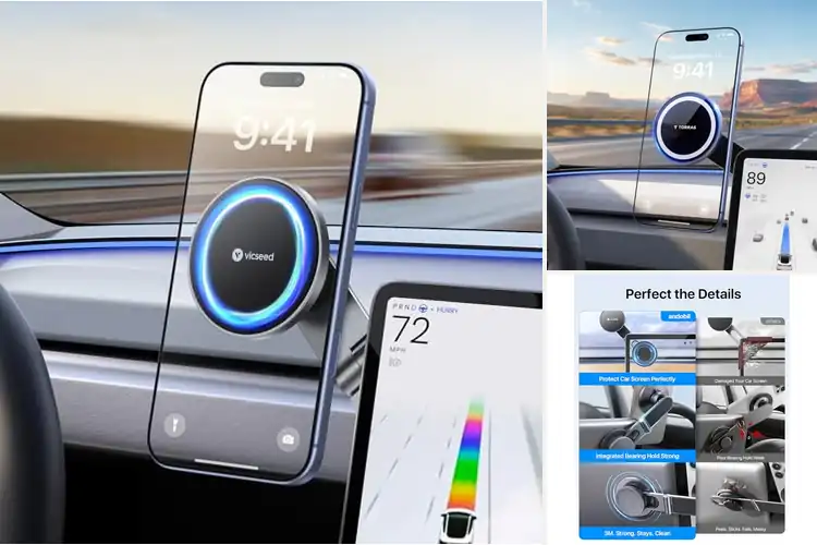 Detailed view of Best Foldable Tesla Phone Holders