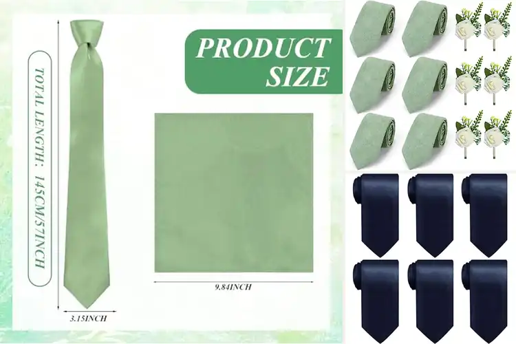 Detailed view of Best Groomsmen Tie Sets