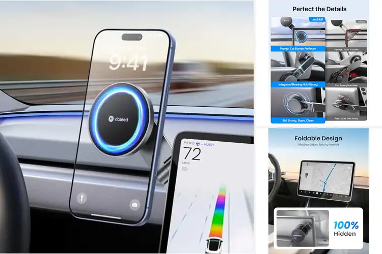 Detailed view of Best Integrated Tesla Design Phone Mount