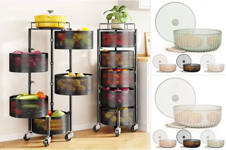 Detailed view of Best Kitchen Storage Basket For Fruits And Veggies