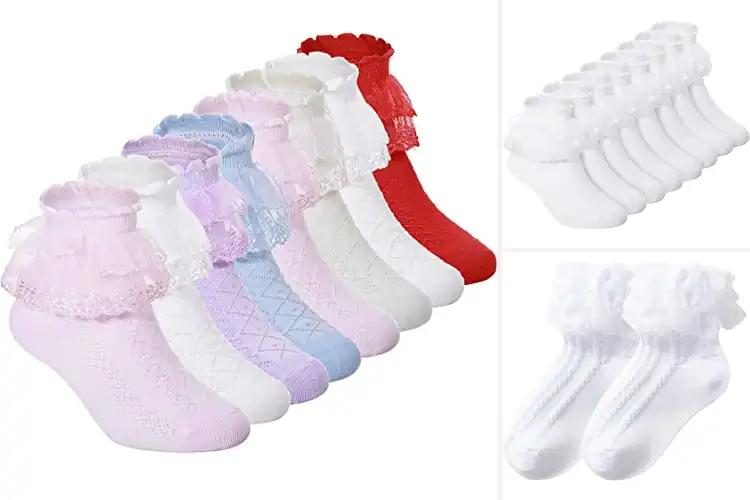 Detailed view of Best Lace Anklet Socks For Girls