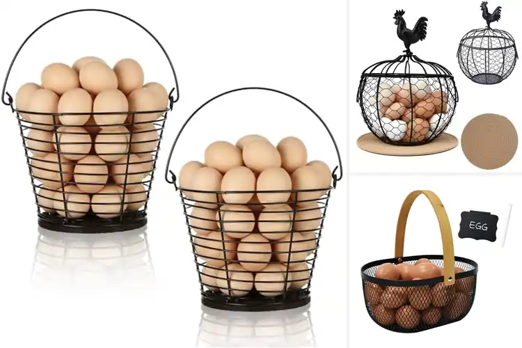 Detailed view of Best Large Capacity Egg Basket 7.7 Inch Interior