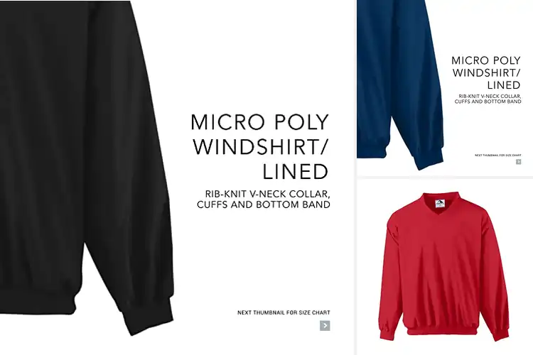 Detailed view of Best Lined Windshirts