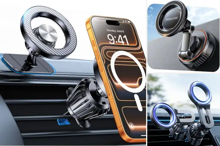 Detailed view of Best Magnetic Field For MagSafe Car Mount