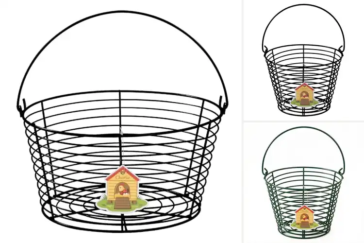 Detailed view of Best Metal Egg Basket With Durable Mesh