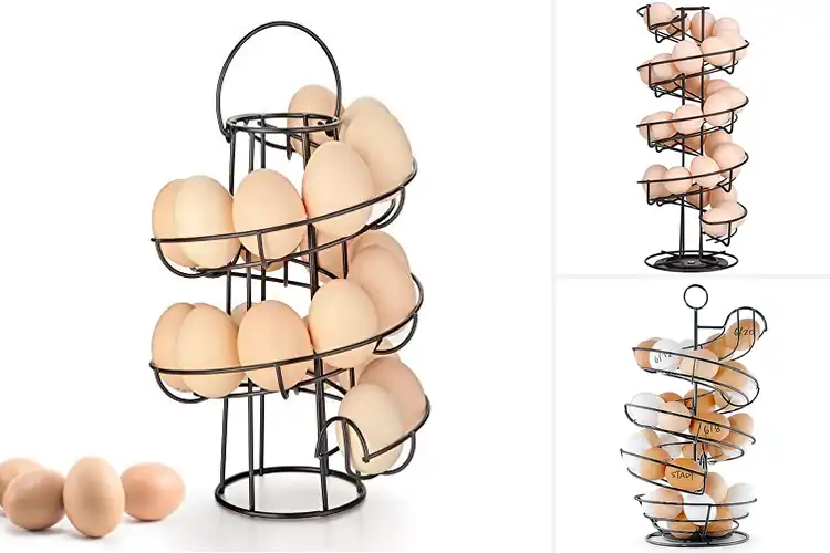 Detailed view of Best Metal Egg Holder For Countertop Display