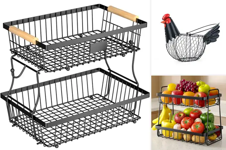 Detailed view of Best Multifunctional Fruit And Egg Storage Basket