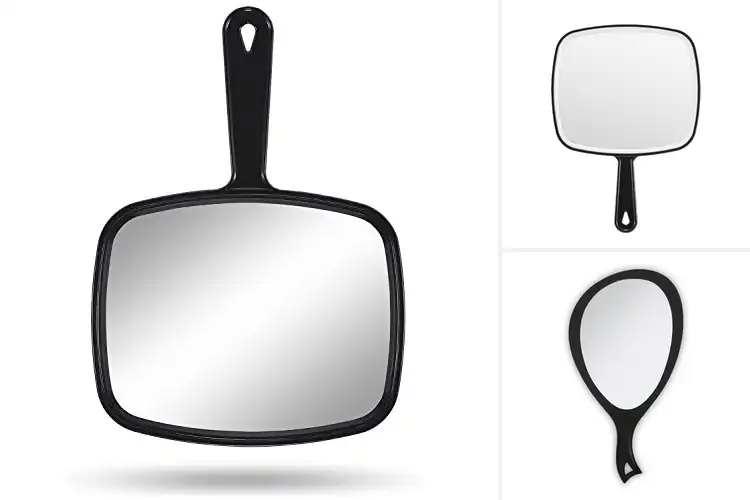 Detailed view of Best Professional Hand Mirrors for Grooming