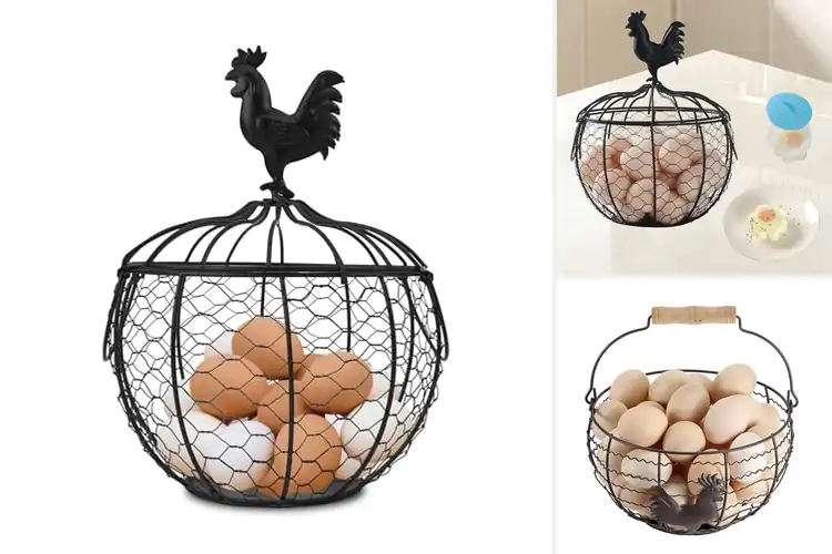 Detailed view of Best Rooster Lid Egg Holders