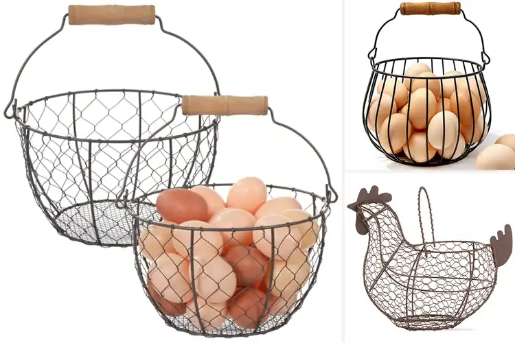 Detailed view of Best Rustic Egg Baskets