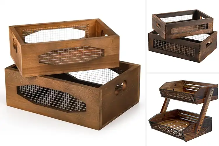 Detailed view of Best Rustic Kitchen Baskets