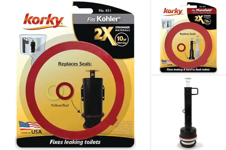 Detailed view of Best Tower Style Flush Valve Seals