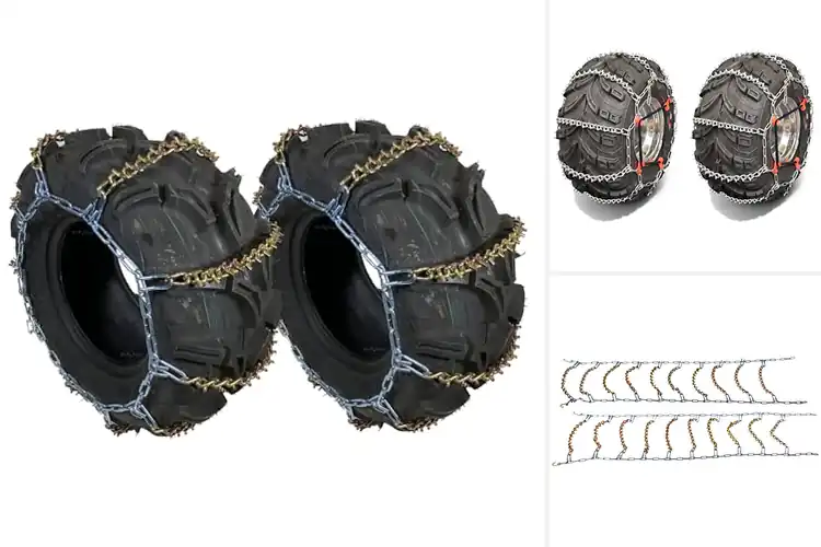 Detailed view of Best V-Bar UTV Tire Snow Chains