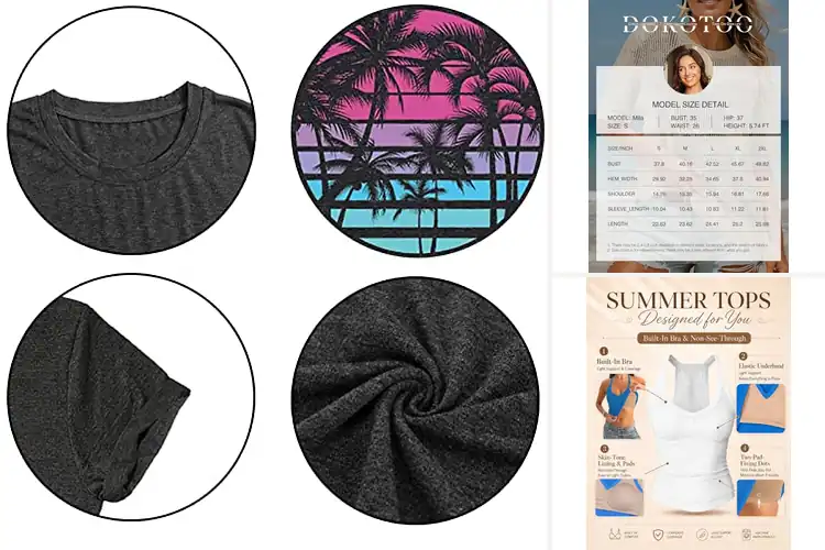 Detailed view of Best Vacation Shirts For Women: 6 Light & Breathable Picks