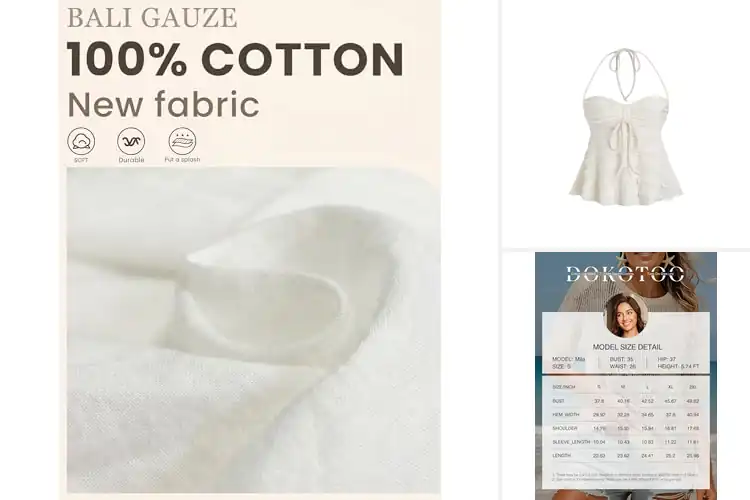 Detailed view of Best Vacation Tops: 8 Must-Haves for Effortless Summer Style