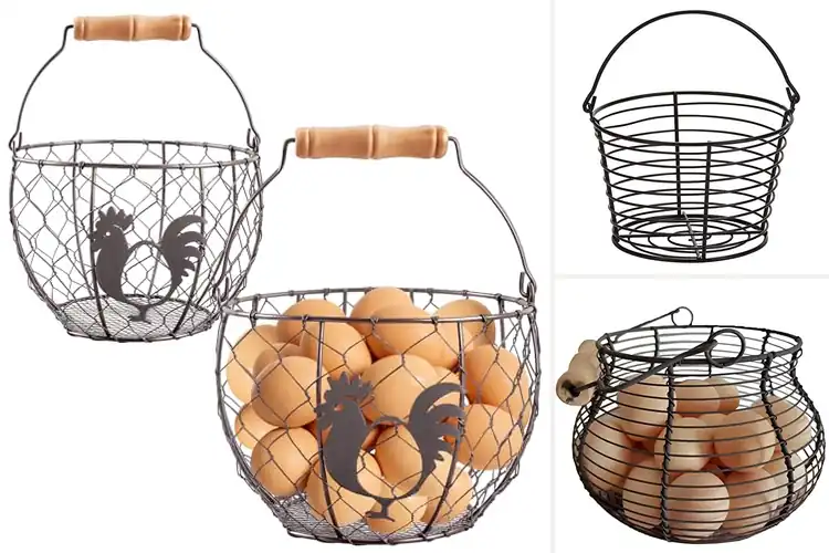 Detailed view of Best Wire Egg Baskets For Fresh Eggs