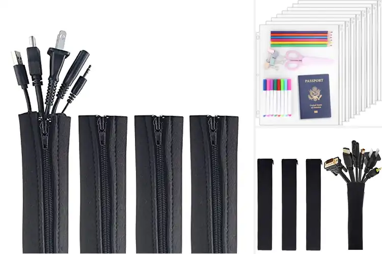 Detailed view of Best Zipper Sleeves: Tidy Cords, Stress-Free Space
